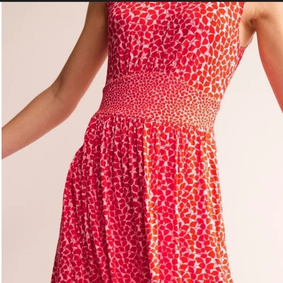 NWT Boden Red Botanic Sprig dress size 2P - Picture 6 of 8